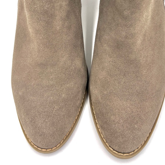Vionic Sterling Taupe Suede Side Zip Booties Size 8 - Picture 3 of 12